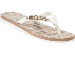 Tory Burch Kiley Charm Flip Flops